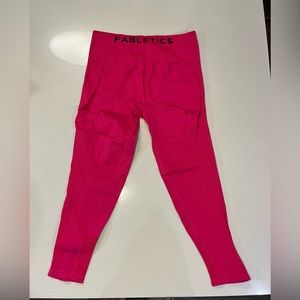 Fabletics Hot Pink Seamless Leggings
